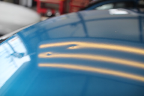 トゥインゴ　ルノー　ヘコミ　修理　ルーフ