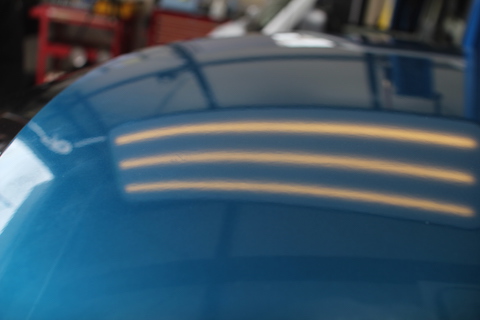 トゥインゴ　ルノー　ヘコミ　修理　ルーフ