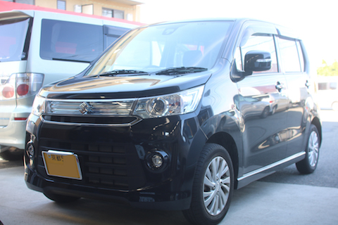 ワゴンR　フロントガラス　飛び石　修理　ウインドリペア