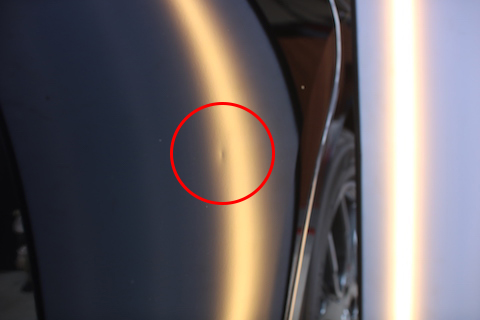 ノート　ドア　ヘコミ　修理　デントリペア