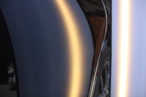 ノート　ドア　ヘコミ　修理　デントリペア