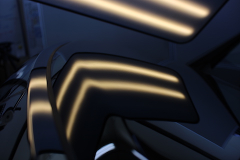 ヴェルファイア　新車　ヘコミ　修理　デントリペア　ボンネット