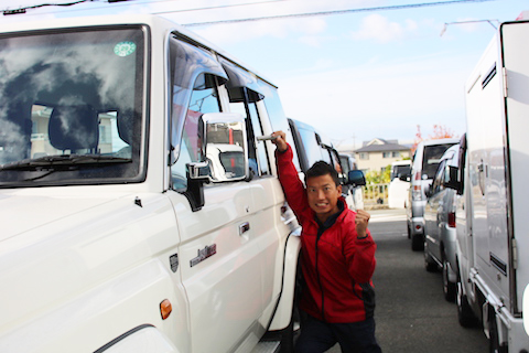 ランドクルーザー　ヘコミ　修理　デントリペア