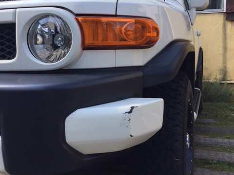 FJクルーザー　ヘコミ　修理　デントリペア　板金・塗装