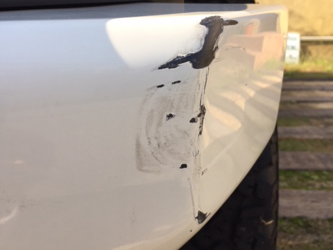 FJクルーザー　ヘコミ　修理　デントリペア　板金・塗装