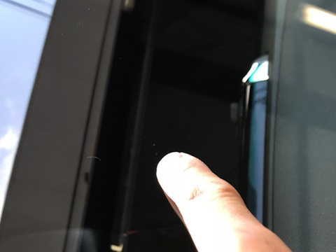 マークX　フロントガラス　飛び石　修理　ウインドリペア