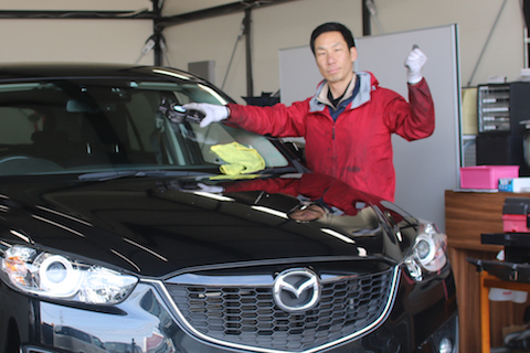 フロントガラスの傷、交換しないで15,000円で直します！