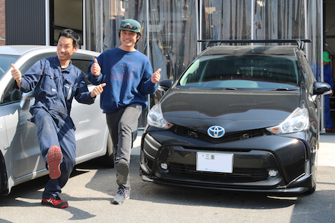 ウインドリペア修理なら、大阪のデントスマイルと三重県からのご来店！