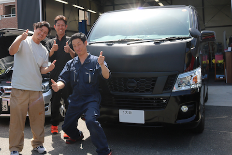 仕事用の車、フロントガラスの修理、即日最短施工します！