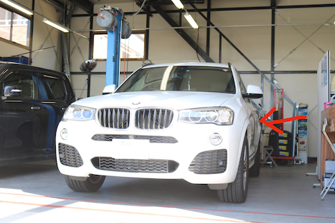 車のヘコミをチョット待っている間に即日修理！