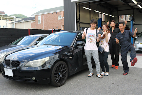 BMWフロントガラスの大きなヒビでも、交換せずに直ります！