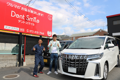 台風被害で、フロントガラスに500円玉を超える傷でも直ります！