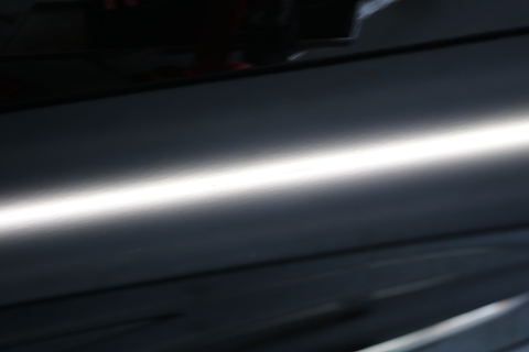 台風被害で自転車が倒れて車にヘコミ！裏から押して元どおり！