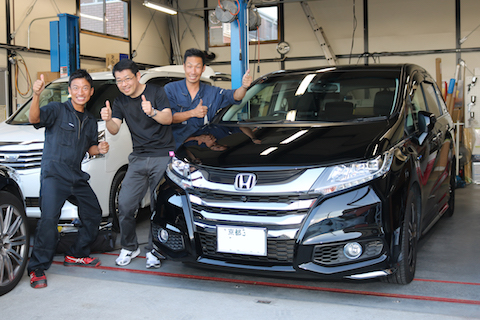 台風被害で自転車が倒れて車にヘコミ！裏から押して元どおり！