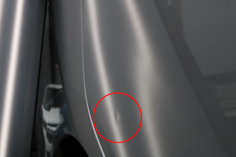 新車を納車1週間でドアパンチ被害！塗装したくないお客様のご期待にお答えします！