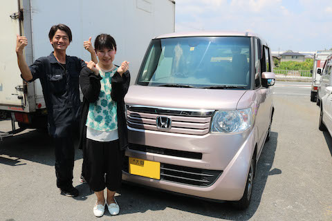 暑い中でも、熱い情熱をもってお客様にスマイルを提供しております😊