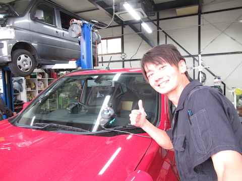 フロントガラス被害にあったその日に修理します！