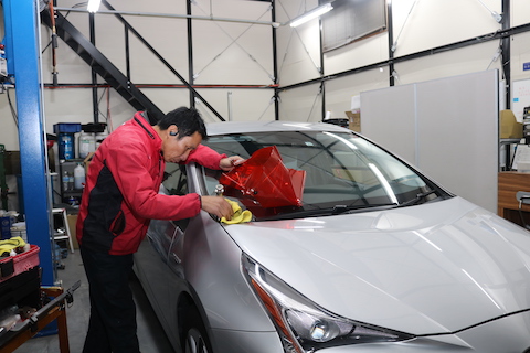 フロントガラスの修理できない箇所、交換と言われた傷、直ります！