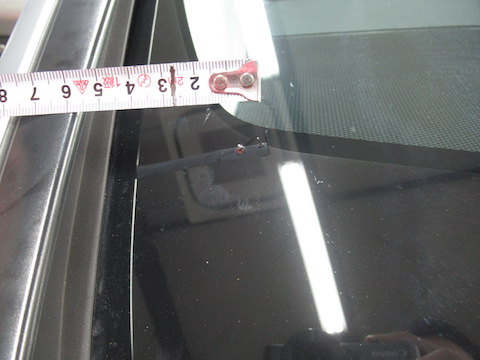 フロントガラスの修理できない箇所、交換と言われた傷、直ります！