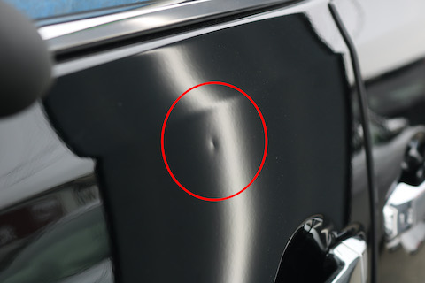 お仕事で働くお車、ヘコミ修理で鈑金する時間ない方にはオススメ、当日施工のデントリペア！