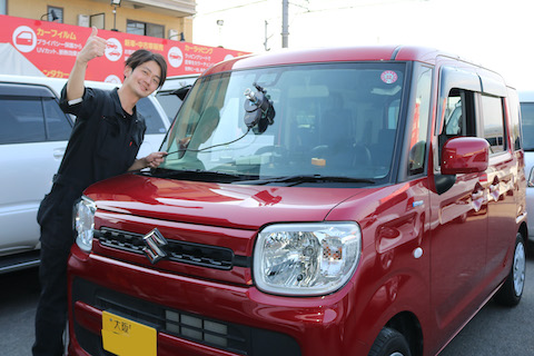 フロントガラス割れは交換ではなく修理でお得に解決！車検も合格！！