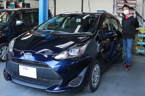 洗車の時にヘコミを見つけたショック、即時で修理しお悩み解決します！