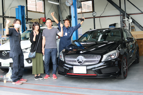 ボンネットのヘコミも裏から押し出して直すデントリペアで修理！