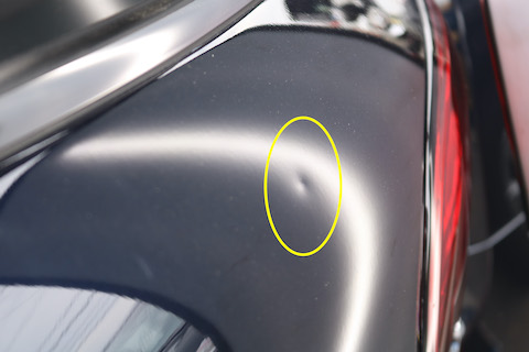 BMWミニのヘコミ修理も塗装しないデントリペア！