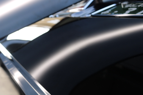 家の駐車場で自転車にあてた時もデントリペアでヘコミ修理！