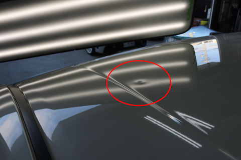 ルーフのヘコミもデントリペア修理！塗装しない・当日施工・修理跡なし！