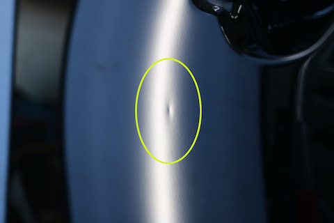 スライドドアのヘコミも塗装しないデントリペア！