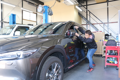 CX-8のエクボのヘコミはすぐに修理できます！