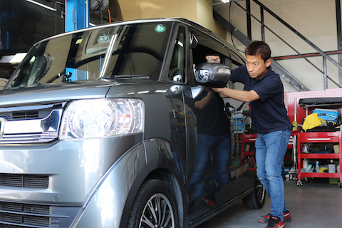 N-BOXのヘコミ修理、塗装しない15分〜直る方法！