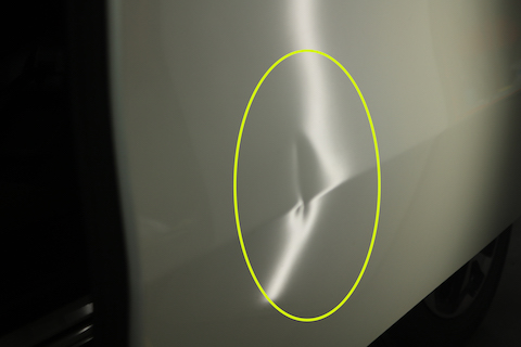 車のプレスラインの潰れ・ヘコミでも塗装なしで即時修理！