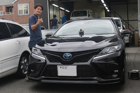 フロントガラスの端についたひび割れ修理も可能！