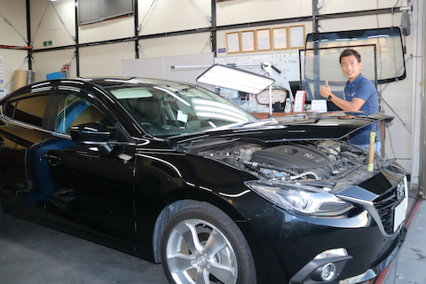 雹やあられでルーフにヘコミが複数！こんな時もデントリペア