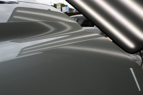 車庫の自転車やバイクでヘコミが出来たらデントリペア！