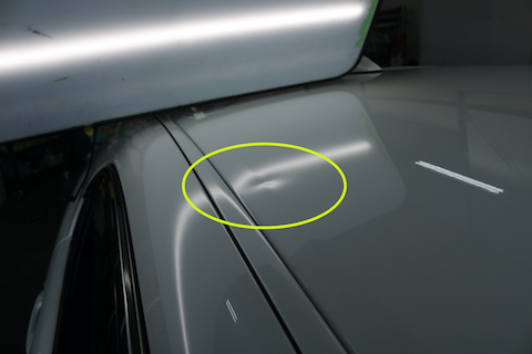 ルーフのヘコミを塗装しないで直す！