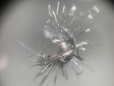 N-BOXのフロントガラスひび割れ修理！