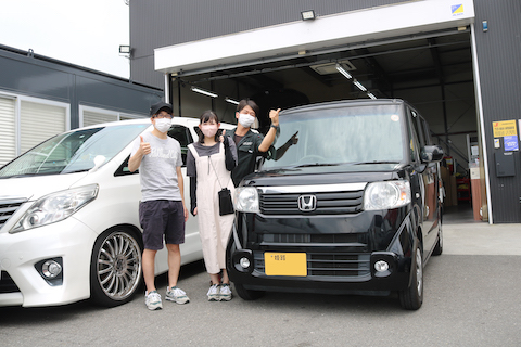 N-BOXのフロントガラスひび割れ修理！