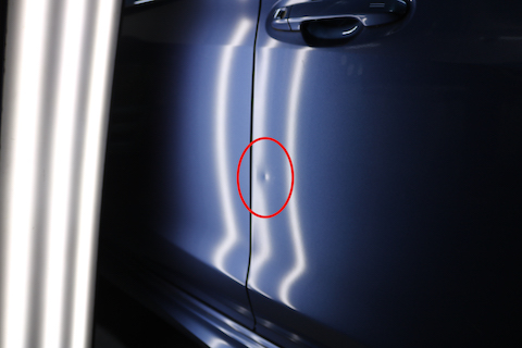 エクボのへこみはデントリペアで瞬時に直る！