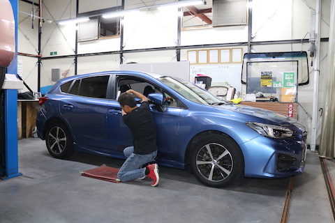 エクボのへこみはデントリペアで瞬時に直る！