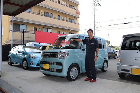 フロントガラスのひび割れ大きい傷を修理！