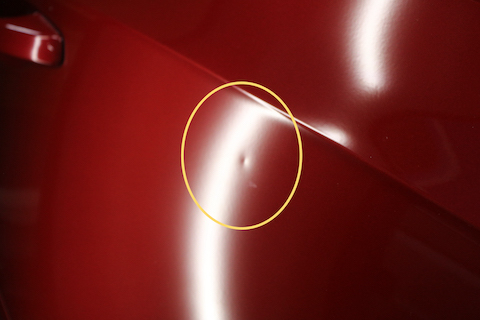 200kも以上の遠方から、へこみ修理のデントリペアでご来店！