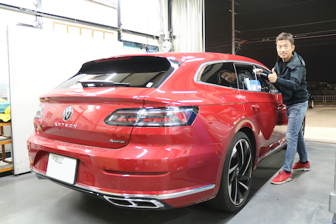 200kも以上の遠方から、へこみ修理のデントリペアでご来店！