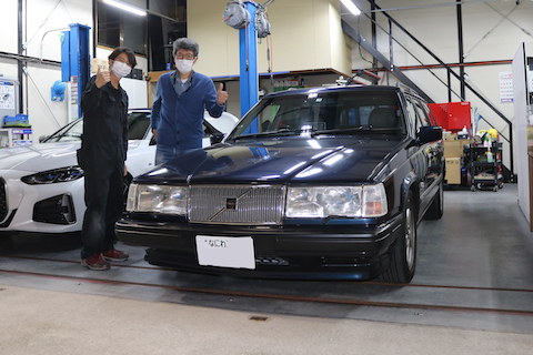 VOLVOのフロントガラスのひび割れ修理