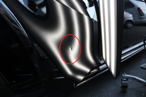 へこみができたその日に修理で綺麗に直ります！