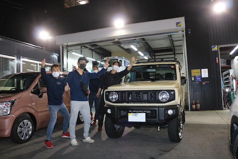 ジムニーのへこみ、修理跡残さない修理で査定に影響なし！