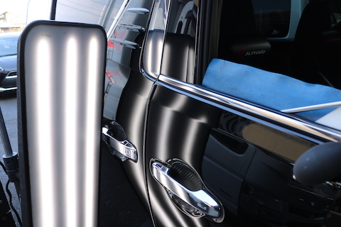 芯の深いへこみ、塗装をしないで鉄板を修正して直す！