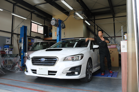 レヴォーグのフロントガラスのひび割れ修理！